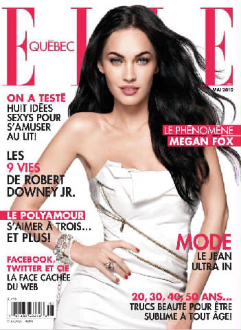 Megan Fox Elle Magazine 2010. Megan Fox for Elle Quebec May