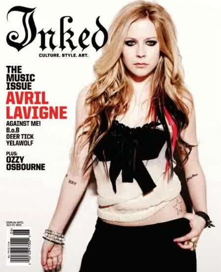 avril lavigne 2010 calendar. Avril Lavigne for Inked June