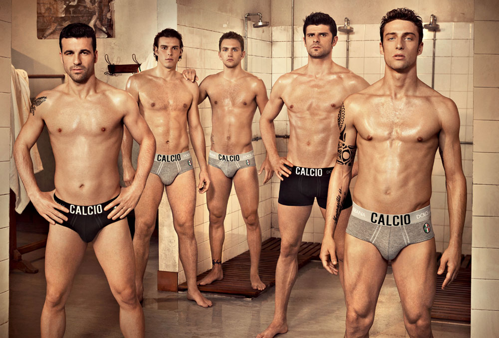 Dolce Gabbana Calcio Underwear 2010 Ad Campaign Preview