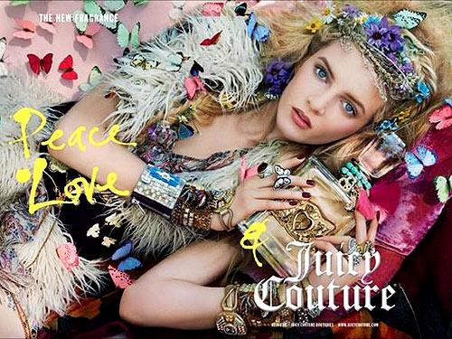 Peace. Love & Juicy Couture Fragrance Ad Campaign. From Models.com