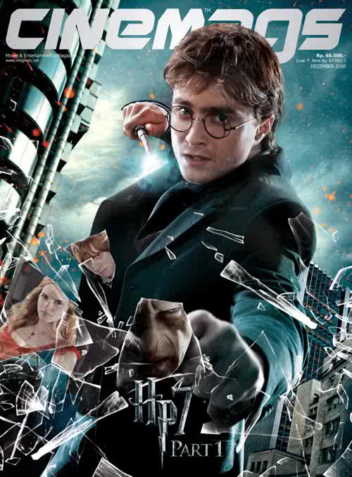 harry potter 7 cover. Daniel Radcliffe aka Harry