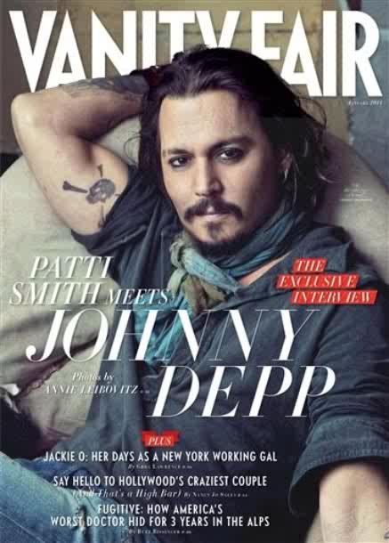 Johnny Depp for Vanity Fair US January 2011. Johnny Depp by Annie Leibovitz