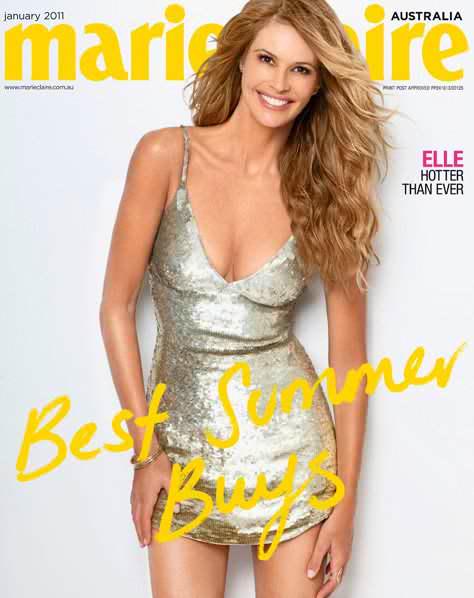 january 2011 issue of marie claire. Elle MacPherson for Marie