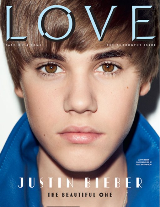 justin bieber love magazine cover. He was also on the cover of