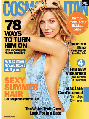 cameron diaz cosmopolitan magazine. Cameron Diaz wearing sexy