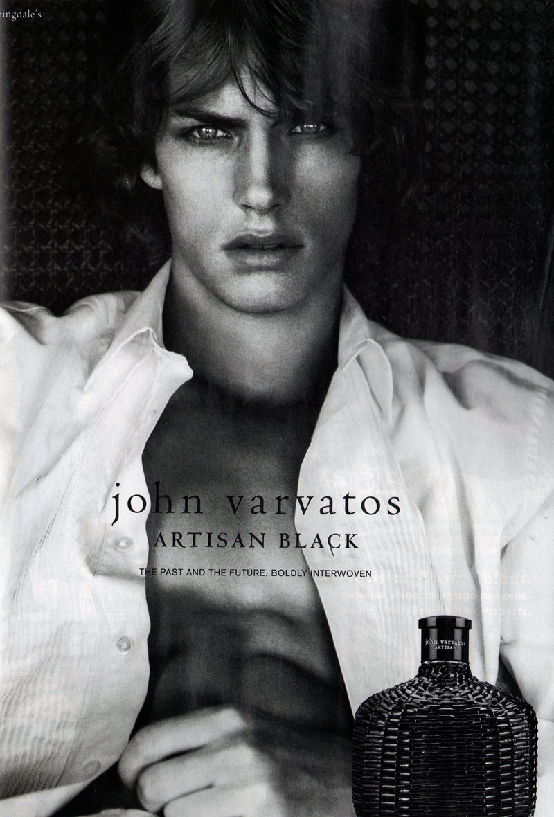Andrew Smith features on the 2011 campaign of John Varvatos Artisan Black Fragrance. - john-varvatos-artisan-black-fragrance-ss-2011-andrew-smith