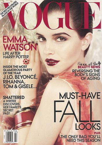 emma watson vogue cover uk. 21 year old Emma Watson is