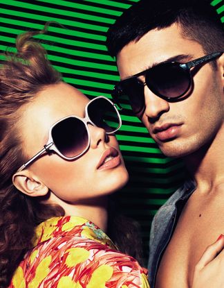 TFS posted images of Just Cavalli Spring Summer 2011 campaign with the returning Sasha Pivovarova (it&#39;s her 7th campaign this season! All hail Queen Sasha! - just-cavalli-eyewear-ss-2011-frida-gustavsson