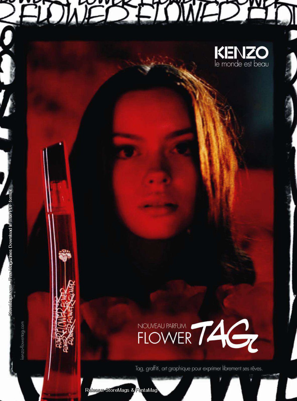 kenzo flower tag